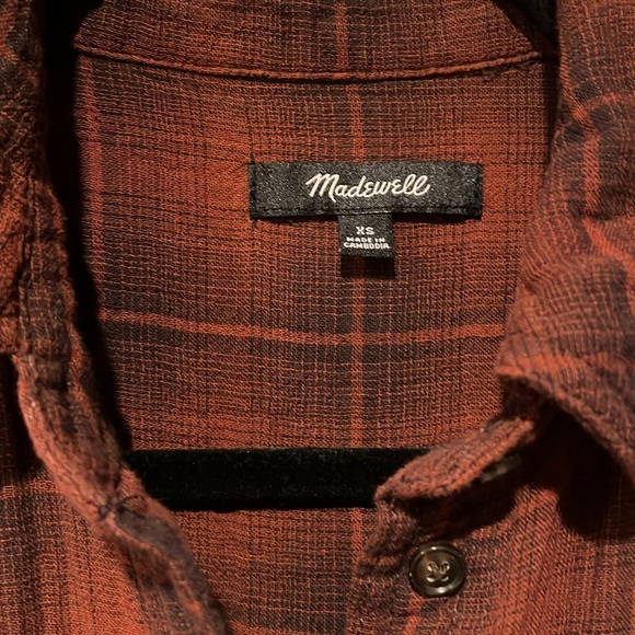 Madewell plaid fall button down - Picture 3 of 4